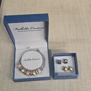 Pink and Gold Bracelet Set